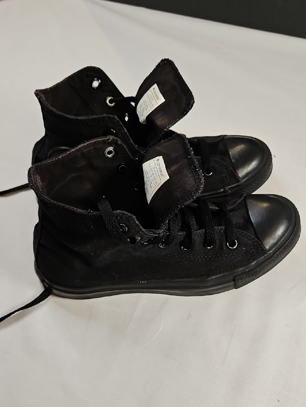 Converse ALL STAR Black Monochrome Unisex High Tops, Size W8, M6
